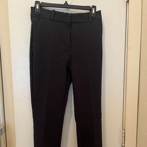 H&M: Women's Ankle-Length Slacks, Elastic Waist, Slim Fit, Color: Navy, Size: 6